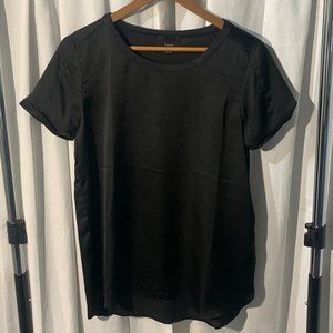 Black Santin T-Shirt Lumiere